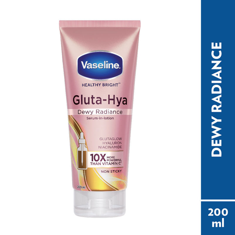 Vaseline Gluta-Hya Dewy Radiance Lotion Bright, Glowing Skin Glutathione Infused Moisturizer, 200ml Buy at Indicrest