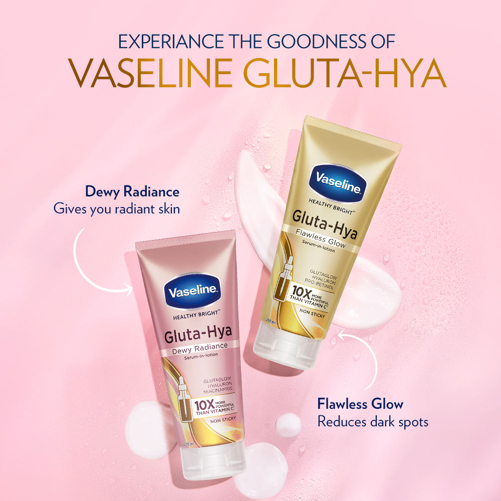 Vaseline Gluta-Hya Dewy Radiance Lotion Bright, Glowing Skin Glutathione Infused Moisturizer, 200ml Buy at Indicrest Image 7