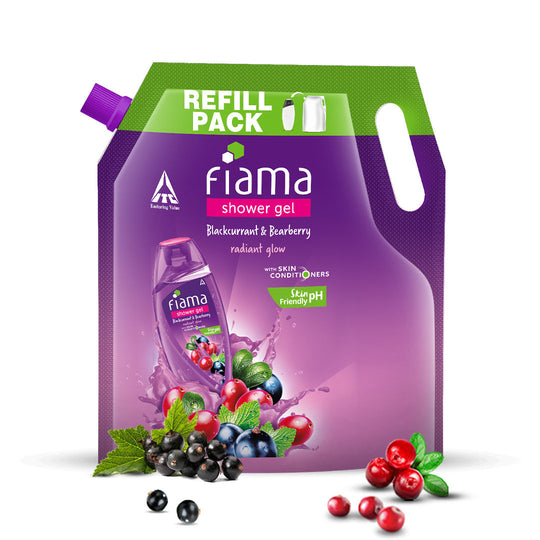 Fiama Shower Gel Blackcurrant & Bearberry with Skin Conditioners for Radiant Glow, 1400ml Buy at Indicrest