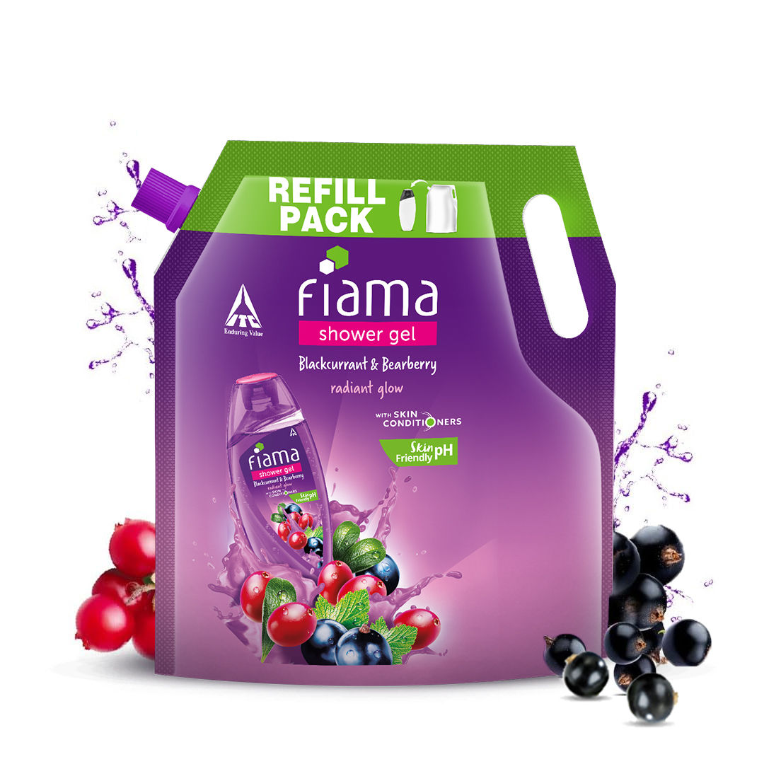 Fiama Shower Gel Blackcurrant & Bearberry with Skin Conditioners for Radiant Glow, 1400ml Buy at Indicrest Image 4