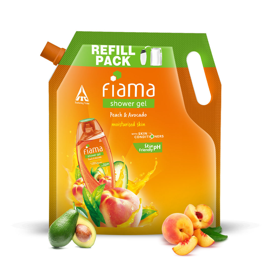 Fiama Shower Gel Peach & Avocado with Skin Conditioners for Soft Moisturised Skin, 1400ml Buy at Indicrest