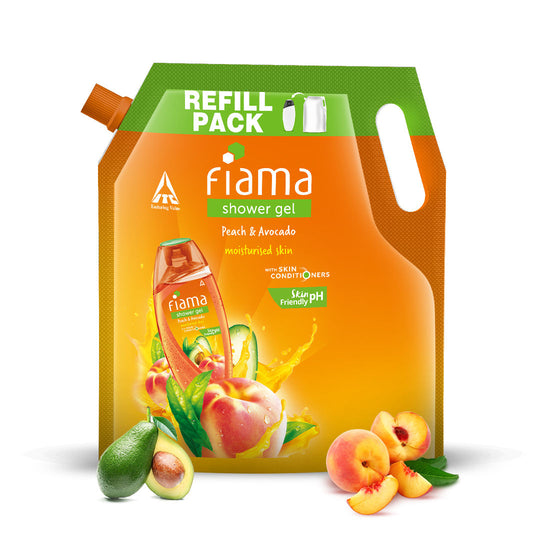 Fiama Shower Gel Peach & Avocado with Skin Conditioners for Soft Moisturised Skin, 1400ml Buy at Indicrest