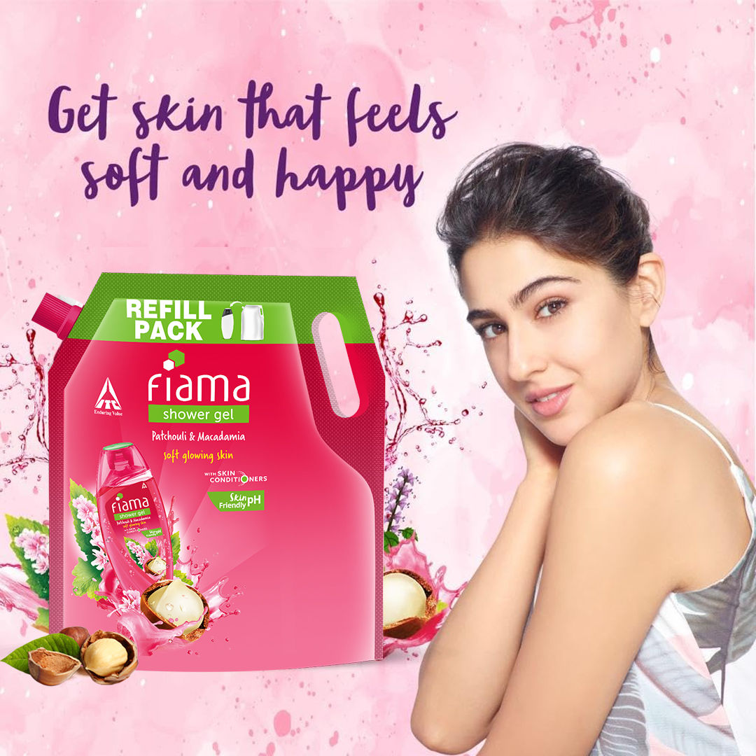 Fiama Shower Gel Patchouli & Macadamia with Skin Conditioners for Glowing Skin, 1400ml Buy at Indicrest Image 3