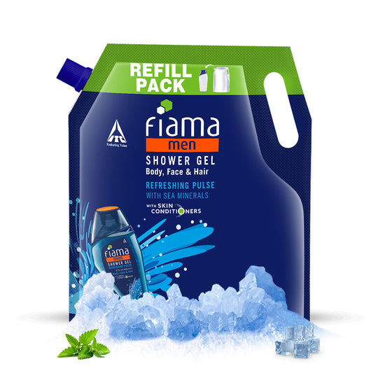 Fiama Men Shower Gel Refreshing Pulse with Skin Conditioners for Refreshed Skin, 1400ml Buy at Indicrest