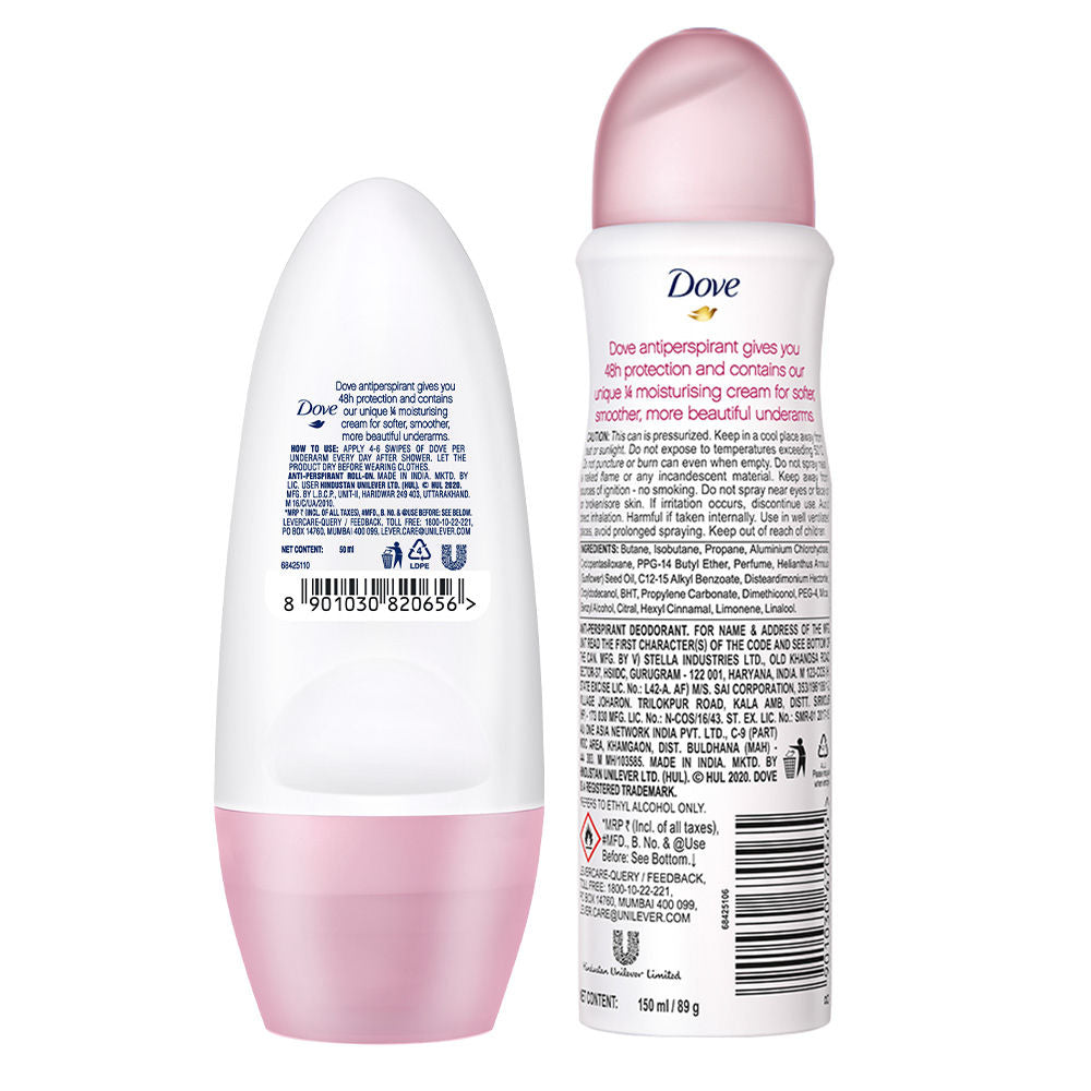 Dove Eventone Deodorant & Dove Eventone Roll On (Pack of 2), 200ml Buy at Indicrest Image 3