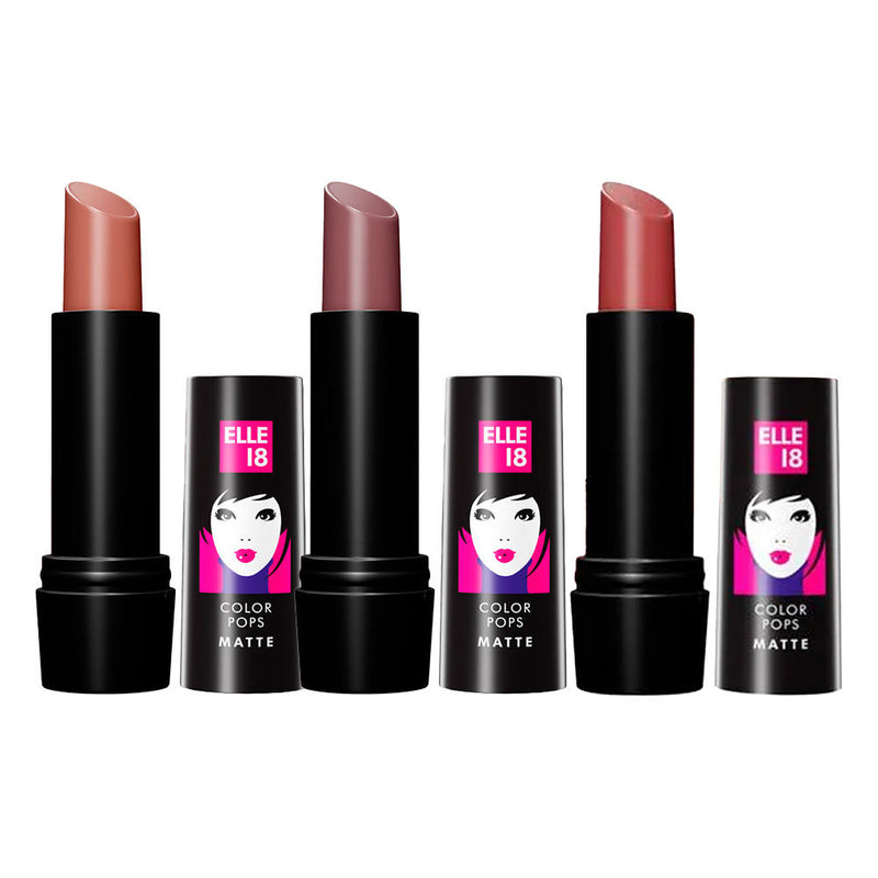 Elle 18 Color Pop Matte - Nudes Combo, 3 pieces Buy at Indicrest