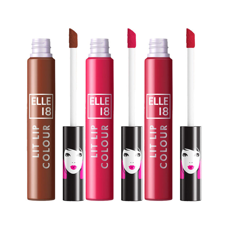 Elle 18 Liquid Lipstick - Glam Combo, 3 pieces Buy at Indicrest