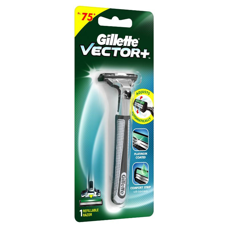 Gillette Vector Manual Shaving Razor For Men, 1 piece Buy at Indicrest Image 3