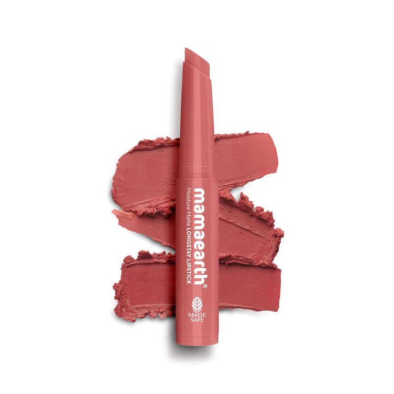Mamaearth Moisture Matte Longstay Mini Lipstick, 0.7g | Bubblegum Nude, 0.7g - Buy from Indicrest