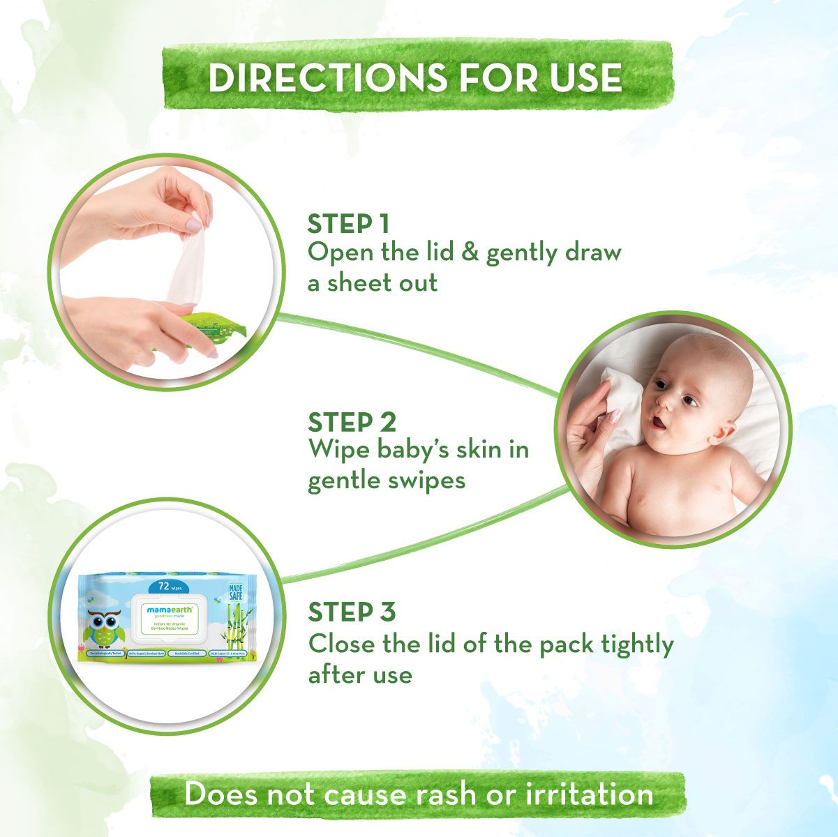 Mamaearth Organic Bamboo Based Baby Wipes - Image 4 - Buy from Indicrest