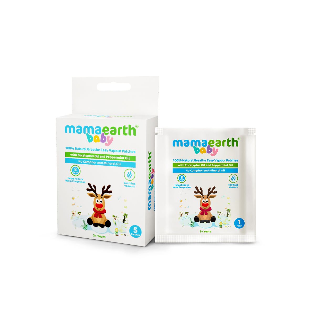 Mamaearth Baby 100% Natural Breathe Easy Vapour Patches with Eucalyptus Oil & Peppermint Oil, 5 pcs - Image 9 - Buy from Indicrest