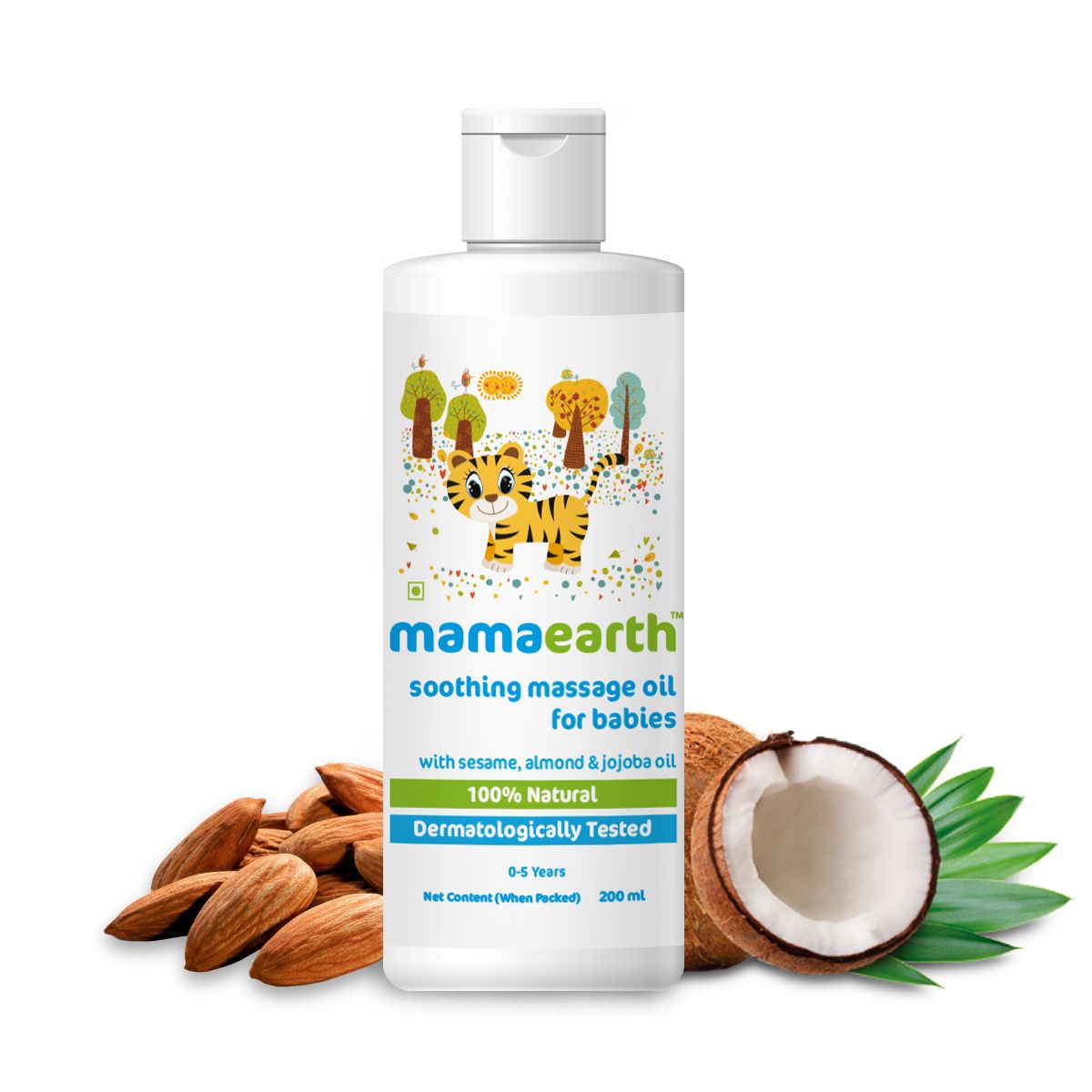 Mamaearth Soothing Massage Oil for Babies with Sesame, Almond and Jojoba Oil, 200ml - Buy from Indicrest