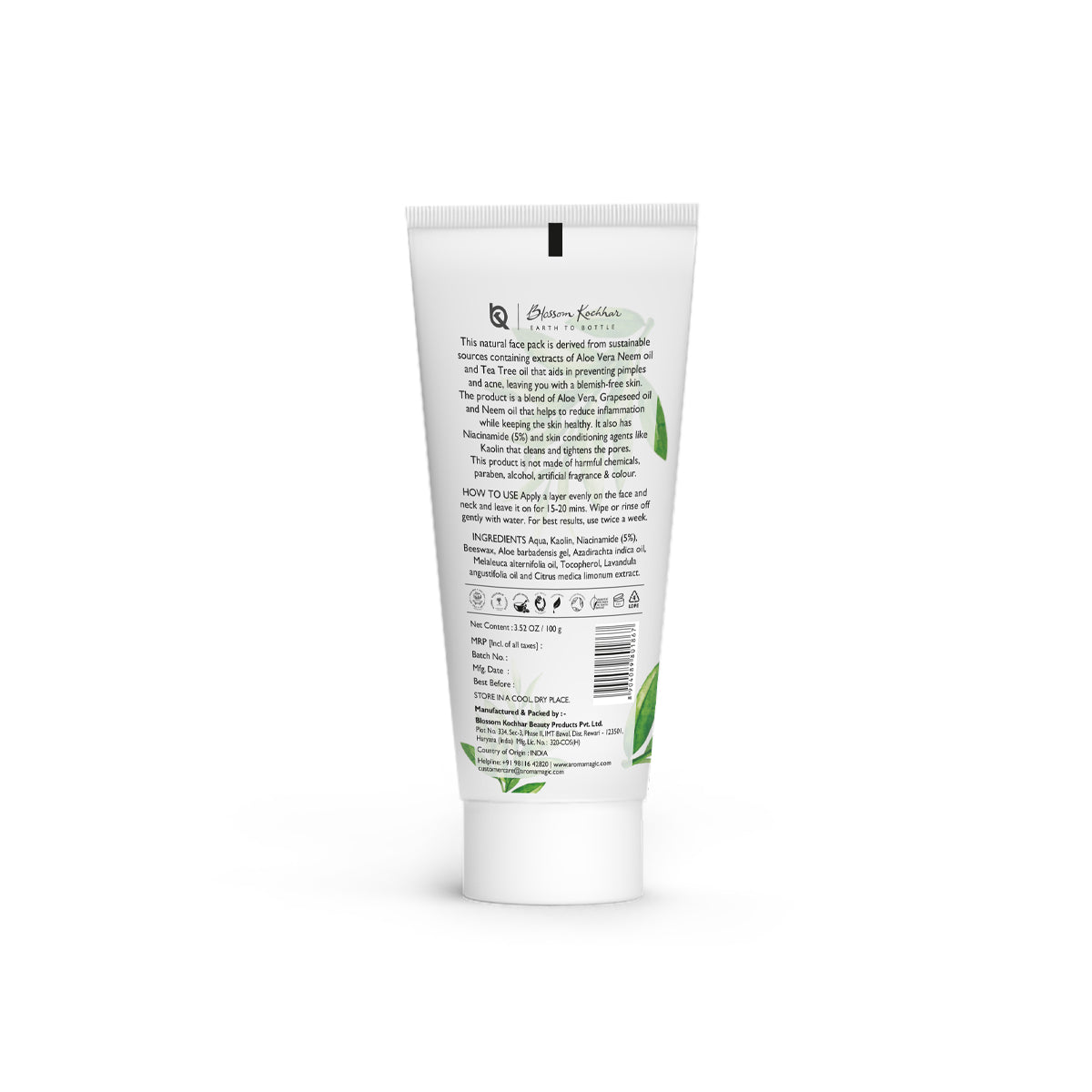 Aroma Magic Neem & Tea Tree Face Pack - Niacinamide, 50ml - Image 10 - Buy from Indicrest