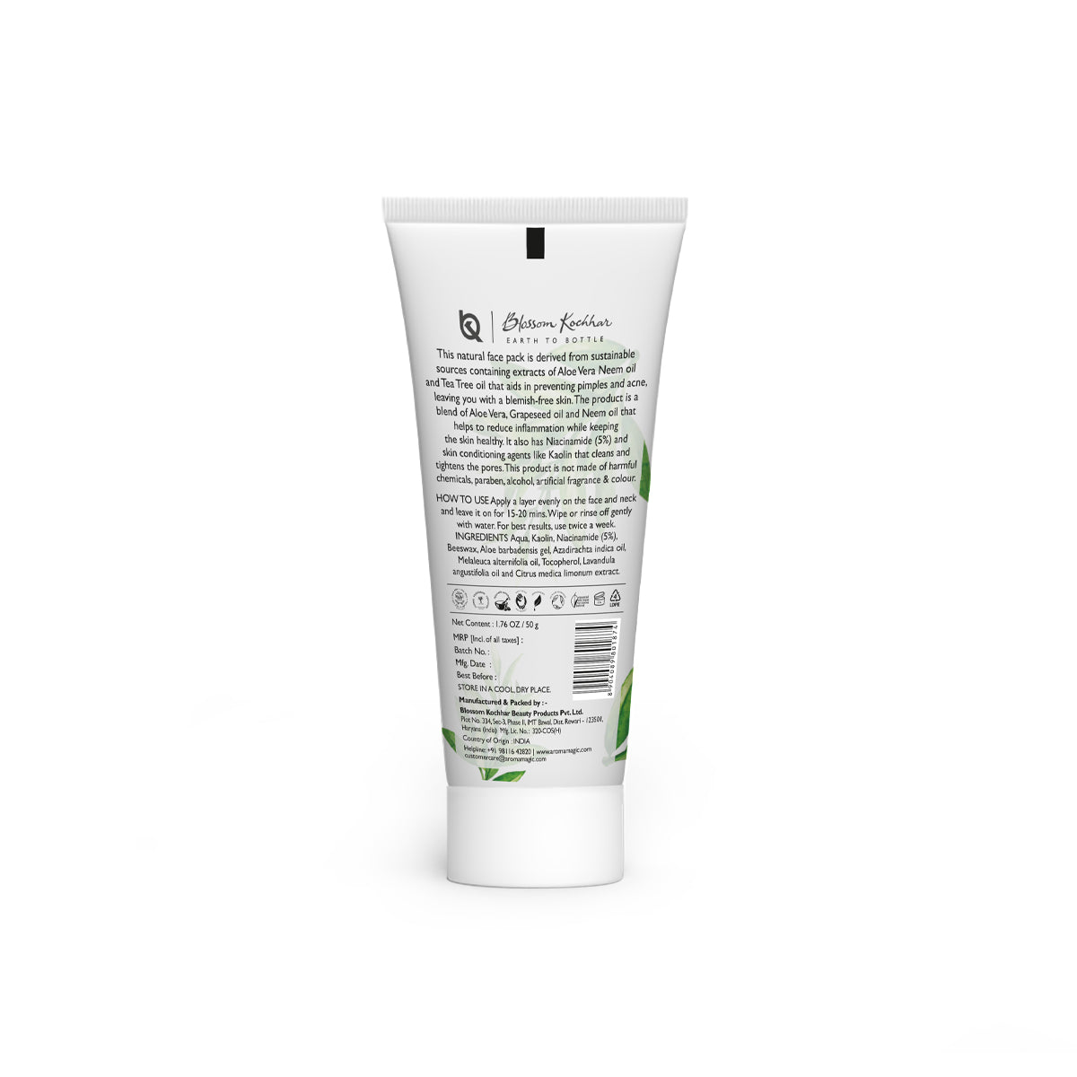 Aroma Magic Neem & Tea Tree Face Pack - Niacinamide, 50ml - Image 8 - Buy from Indicrest
