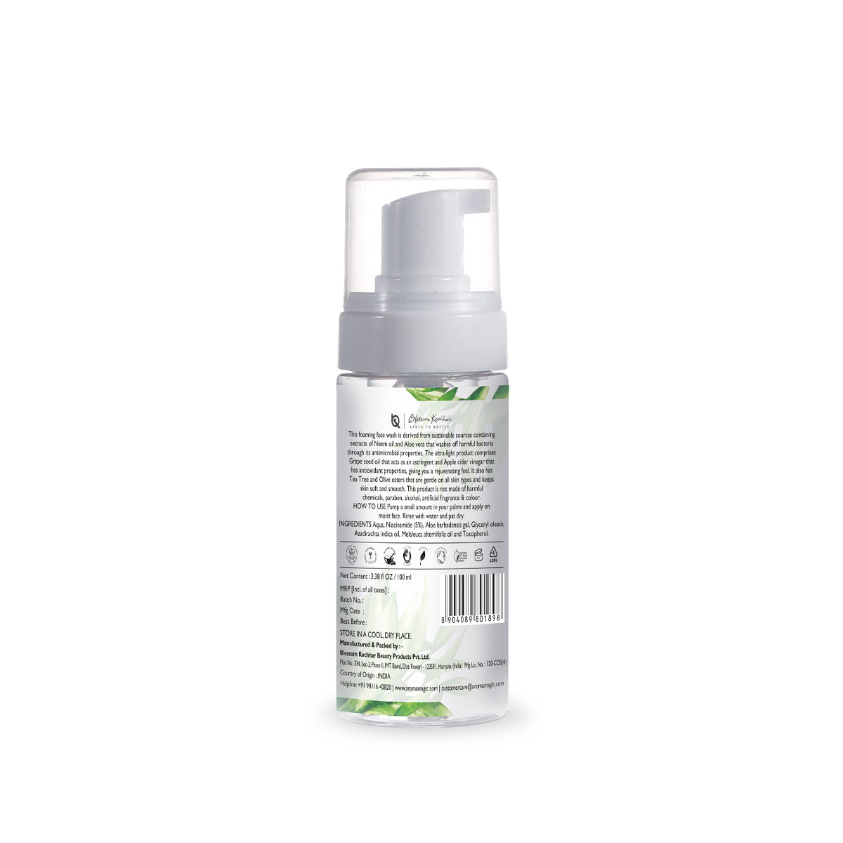 Aroma Magic Neem & Tea Tree Foaming Face Wash - Niacinamide, 100ml - Image 3 - Buy from Indicrest
