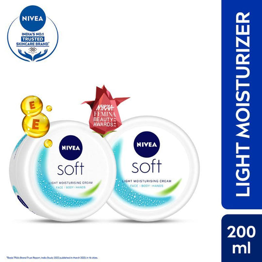 Nivea Soft Light Cream (Pack of 2), 2 pieces Buy at Indicrest