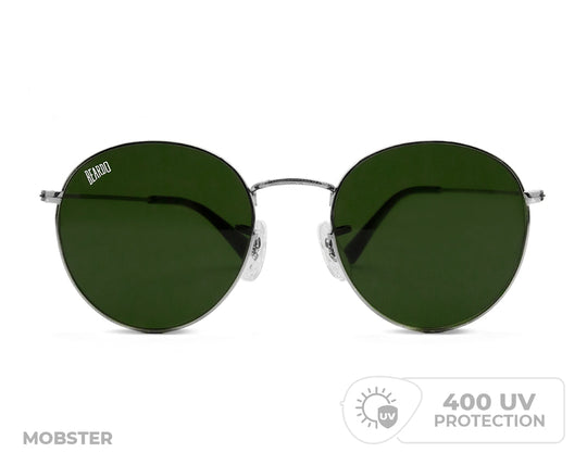Beardo Mobster Sunglasses-Gun Metal UV-Pro - Buy from Indicrest