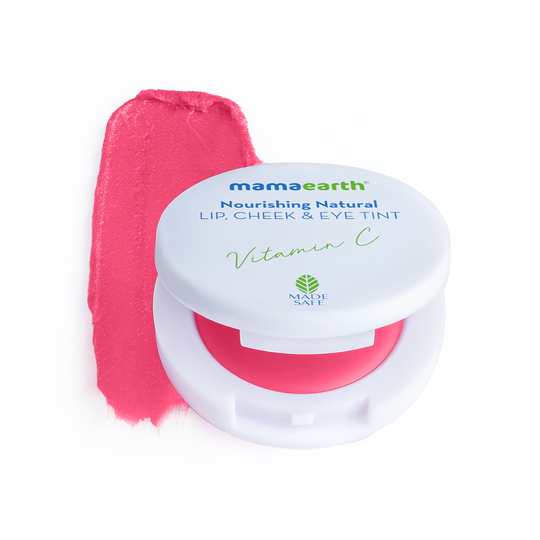 Mamaearth Nourishing Natural Lip Cheek & Eye Tint with Vitamin C & Beetroot, Beet Red, 4g - Buy from Indicrest