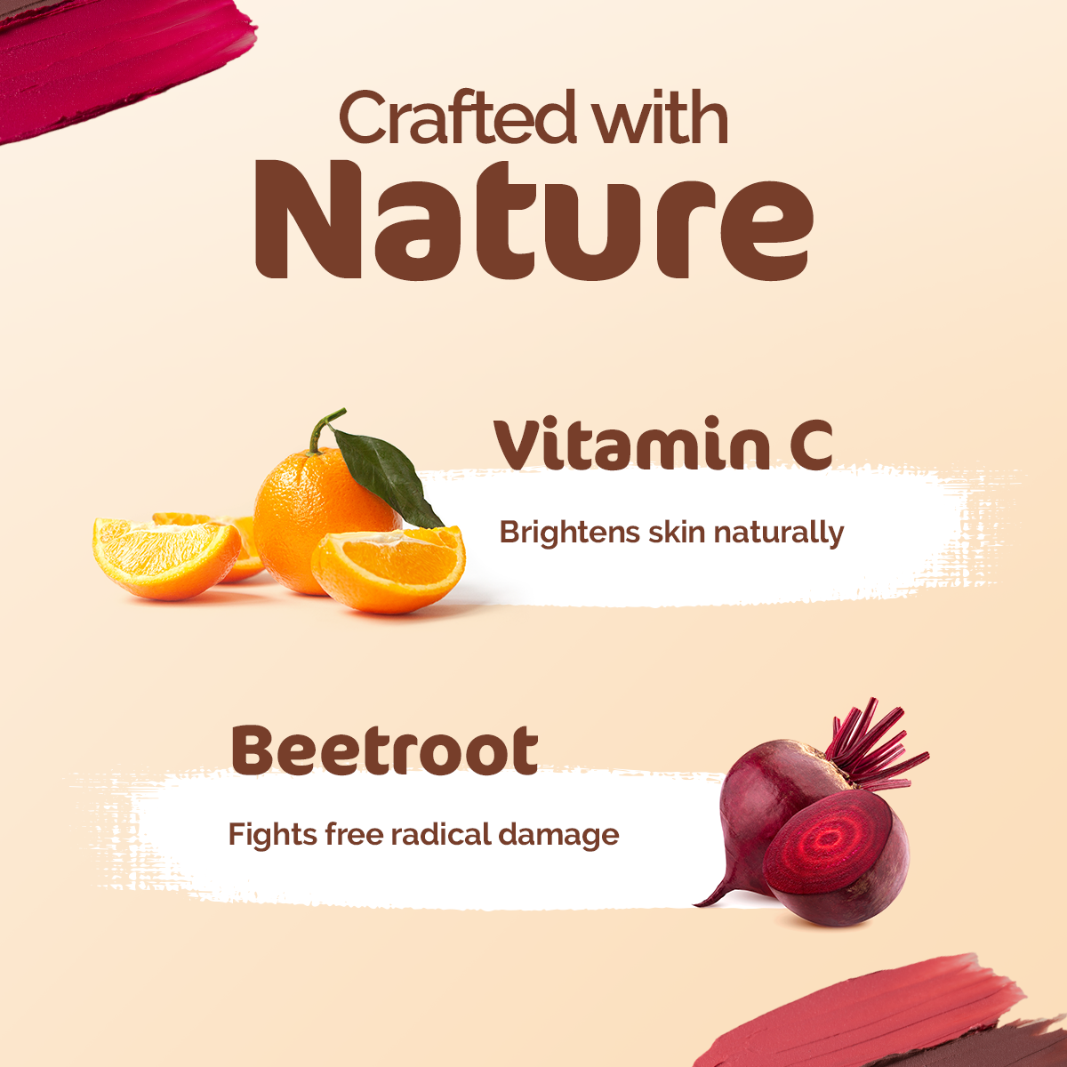 Mamaearth Nourishing Natural Lip Cheek & Eye Tint with Vitamin C & Beetroot, Beet Red, 4g - Image 5 - Buy from Indicrest
