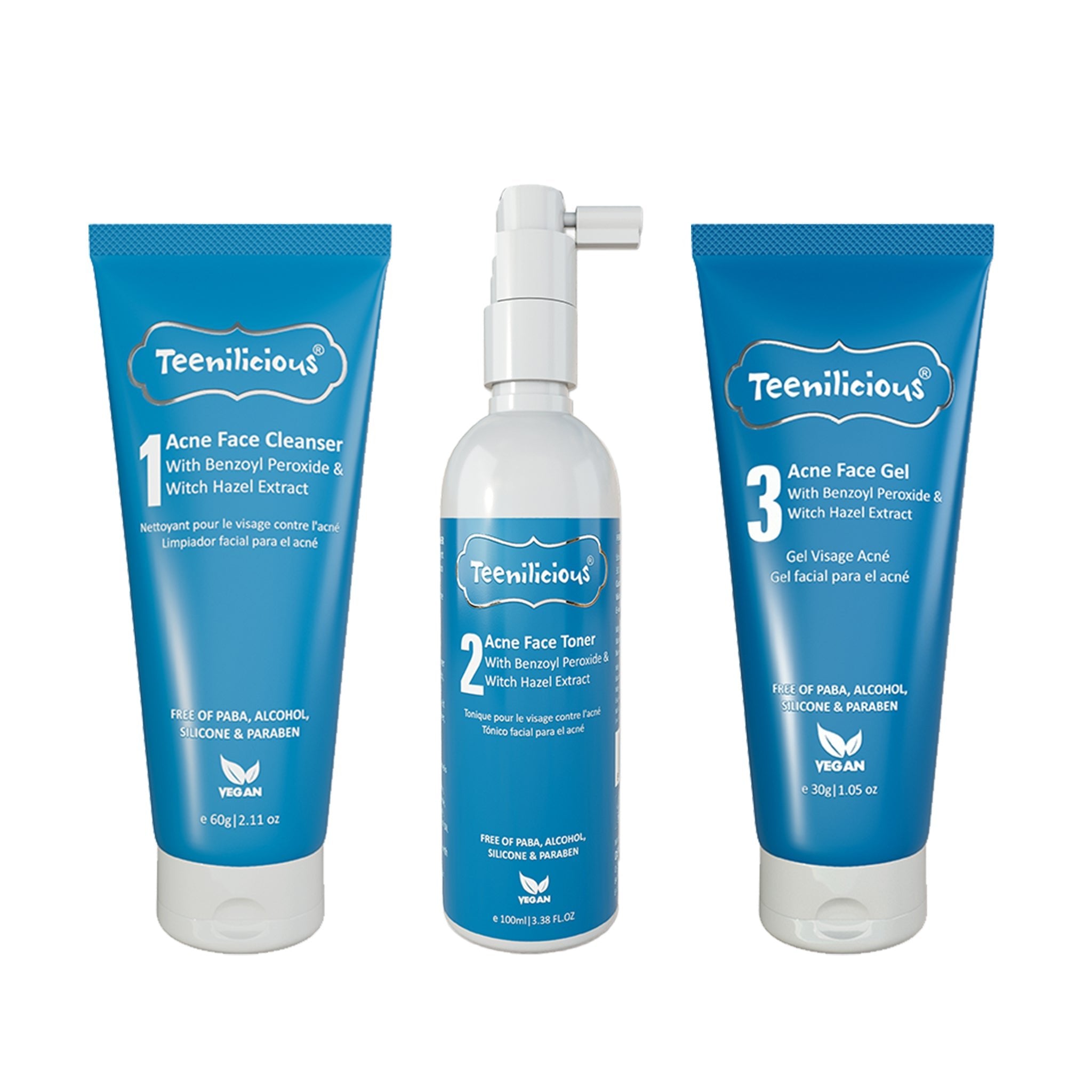Fixderma Teenilicious Benzoyl Peroxide Acne Care Kit | Inflammatory Acne Treatment, Body Wash 3 X 200ml - Image 8 - Buy from Indicrest
