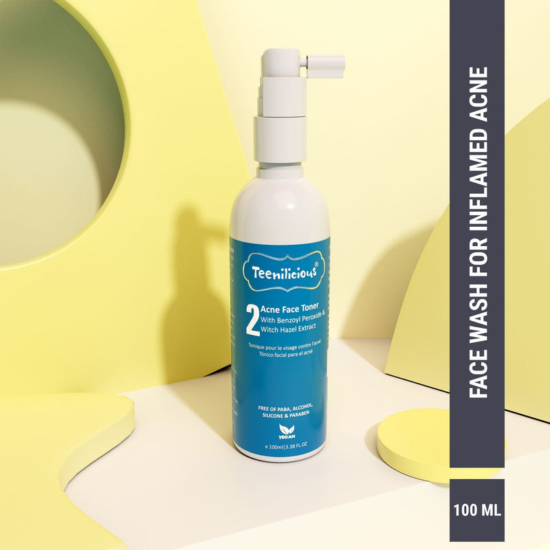 Fixderma Teenilicious Acne Face Toner With Benzoyl Peroxide | For Inflamed Acne Prone Skin, 100ml - Buy from Indicrest
