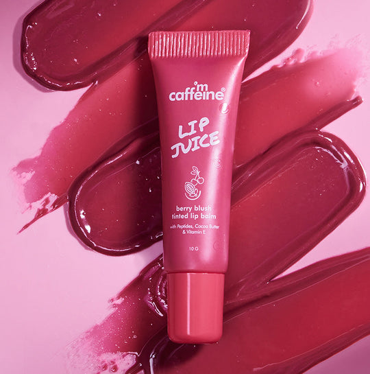 Mcaffeine Lip Juice Tinted Lip Balm - Berry Blush, 10g - Buy from Indicrest