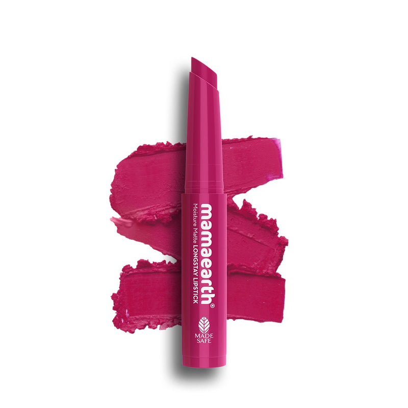 Mamaearth Moisture Matte Longstay Mini Lipstick, 0.7g | Berrylicious Magenta, 0.7g - Buy from Indicrest