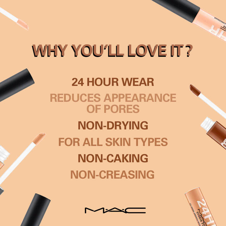M.A.C Studio Fix 24-Hour Smooth Wear Concealer - NC25, 7ml