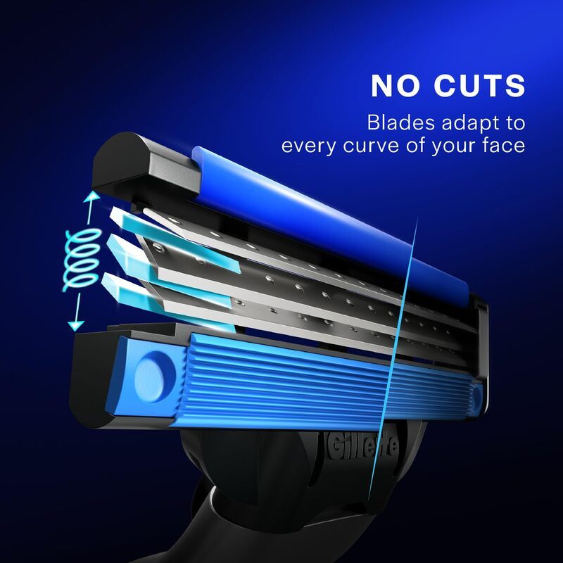 Gillette Mach 3 Shaving Blades for men (Pack Of 16 Cartridges) Buy at Indicrest Image 7