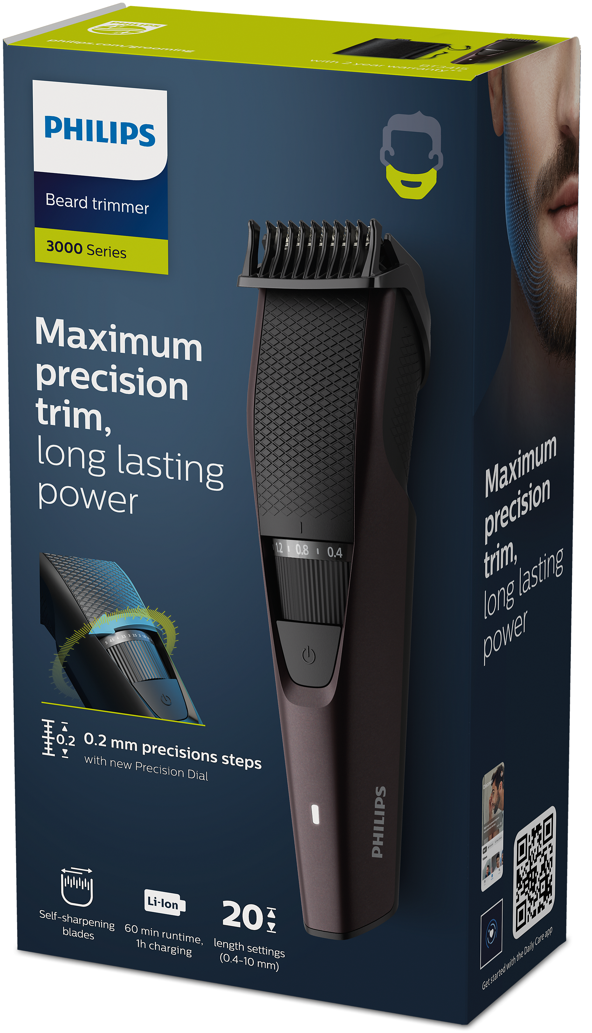 Philips Beard Trimmer Series 3000 Beard Trimmer, BT3415/15