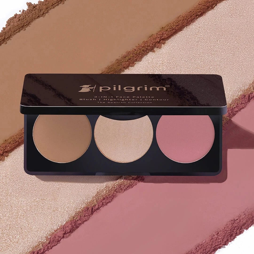Pilgrim Rose Touch 3-in-1 Face Palette, Soft Elegance - 01 - Image 4 - Buy from Indicrest