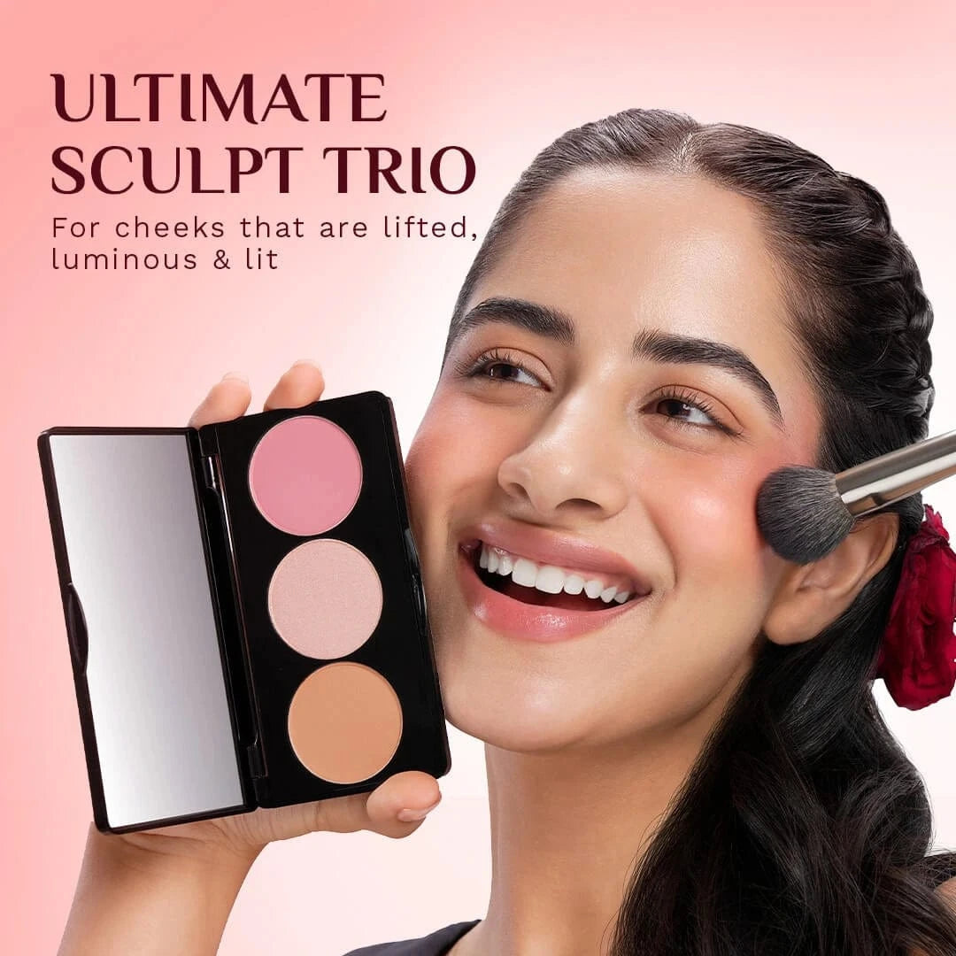 Pilgrim Rose Touch 3-in-1 Face Palette, Bold Charme - 03 - Image 10 - Buy from Indicrest