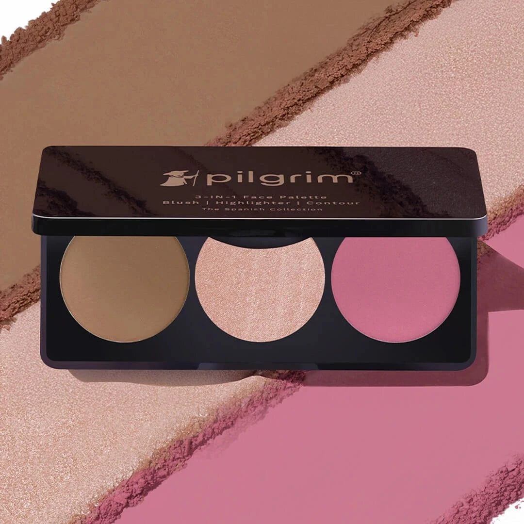Pilgrim Rose Touch 3-in-1 Face Palette, Sultry Romance - 02 - Image 5 - Buy from Indicrest