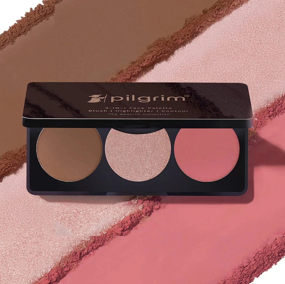 Pilgrim Rose Touch 3-in-1 Face Palette, Bold Charme - 03 - Image 6 - Buy from Indicrest