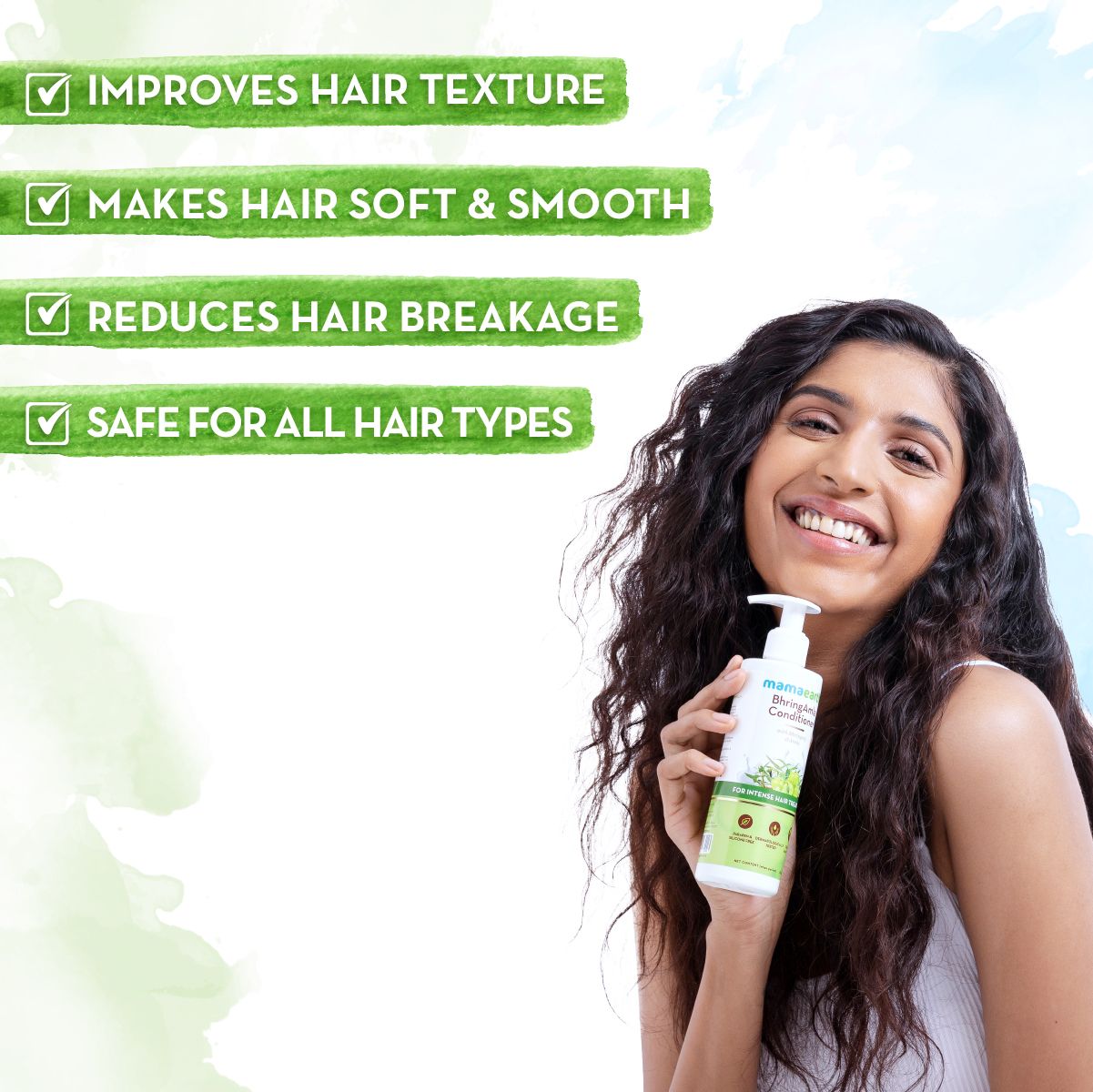 Mamaearth BhringAmla Conditioner with Bhringraj and Amla for Intense Hair Treatment, 250ml - Image 3 - Buy from Indicrest