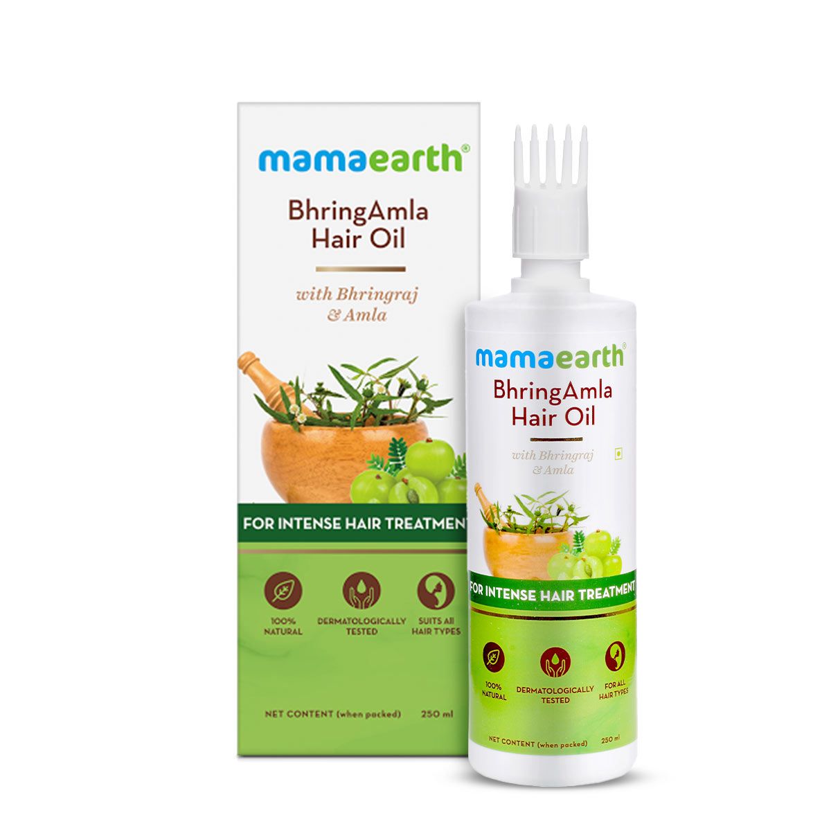 Mamaearth BhringAmla Hair Oil with Bhringraj and Amla for Intense Hair Treatment, 250ml - Image 8 - Buy from Indicrest