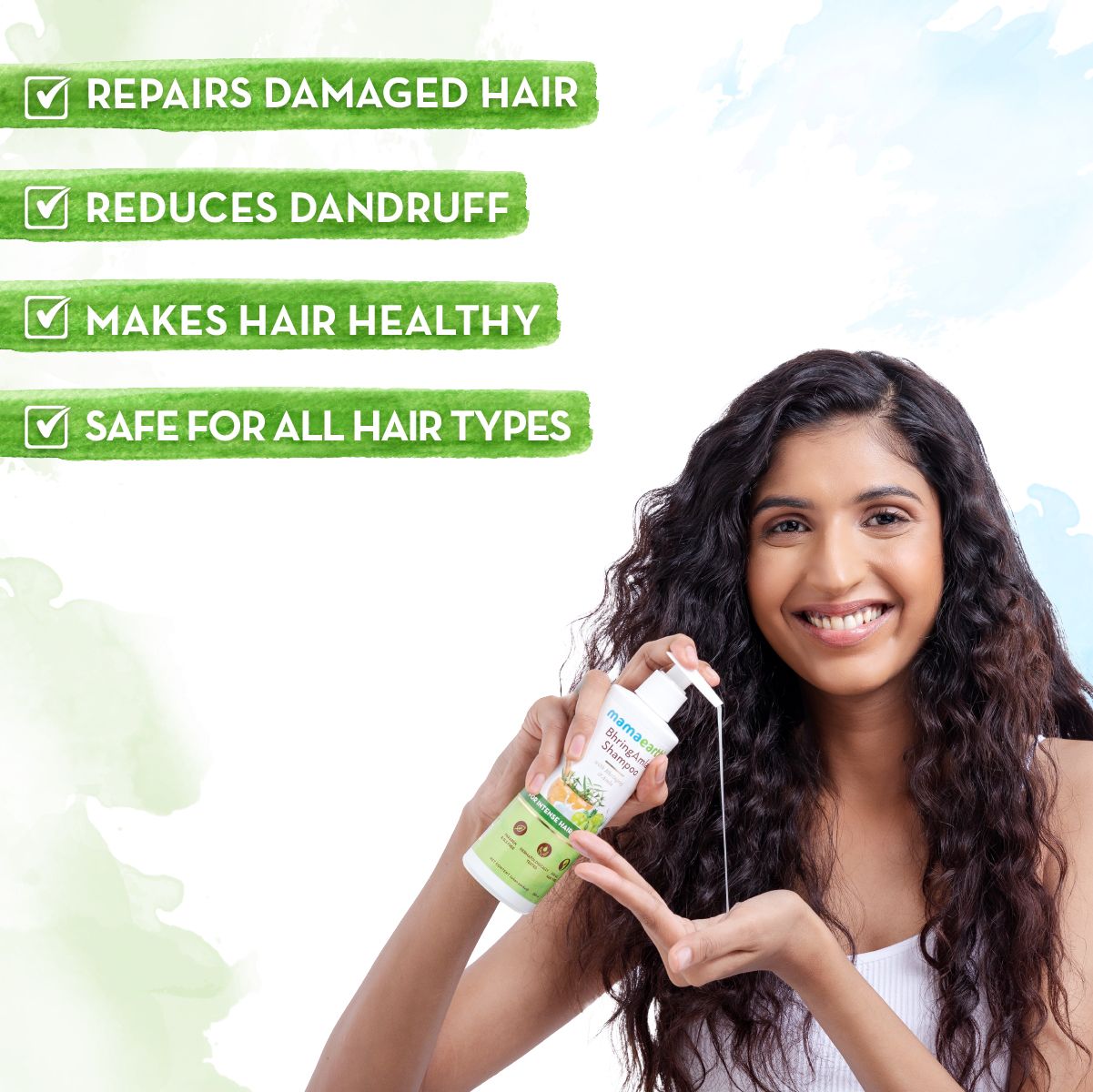 Mamaearth BhringAmla Shampoo with Bhringraj and Amla for Intense Hair Treatment, 250ml - Image 3 - Buy from Indicrest