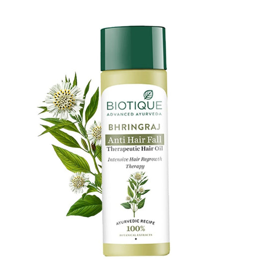 Biotique Bhringraj Anti Hair fall therapeutic Hair oil, 120ml - Buy from Indicrest