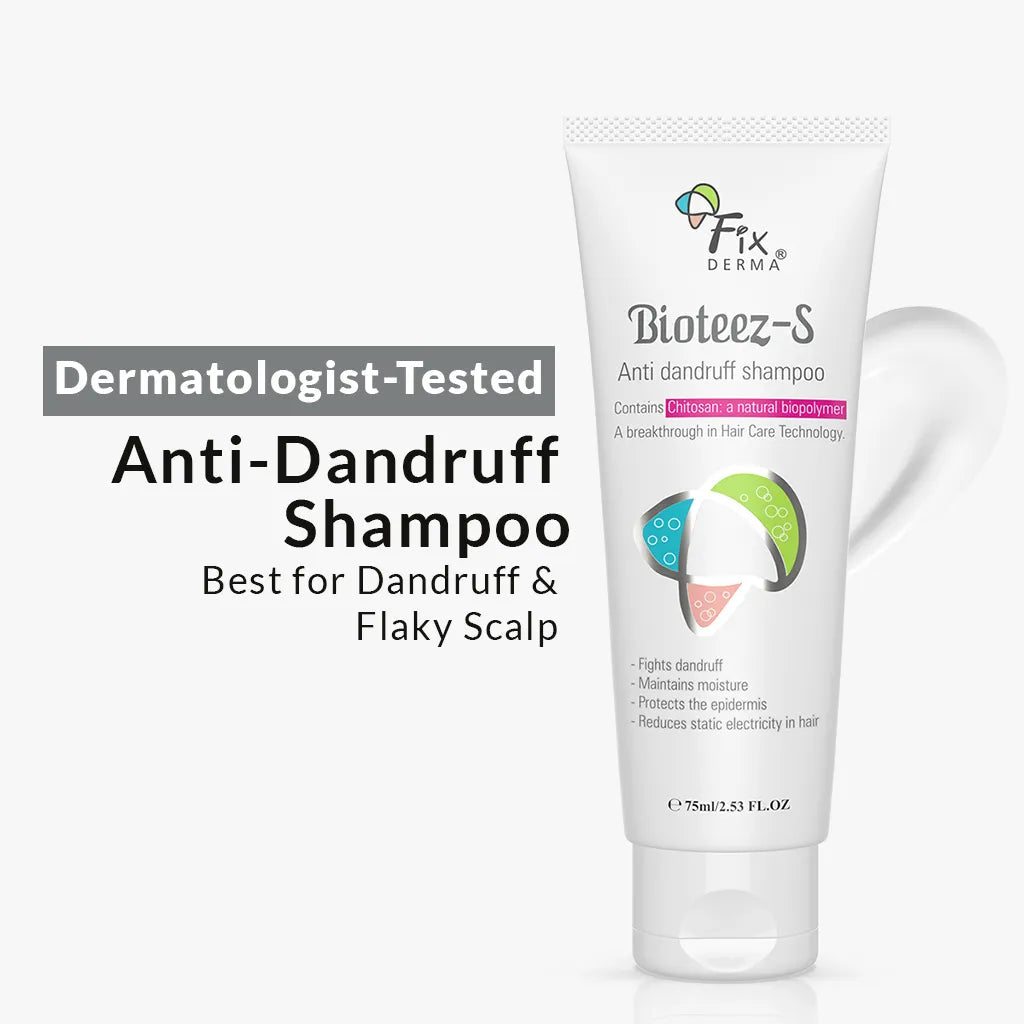 Fixderma Bioteez-S - Anti Dandruff Shampoo | For Dandruff-Free and Revitalized Hair, 75ml - Buy from Indicrest