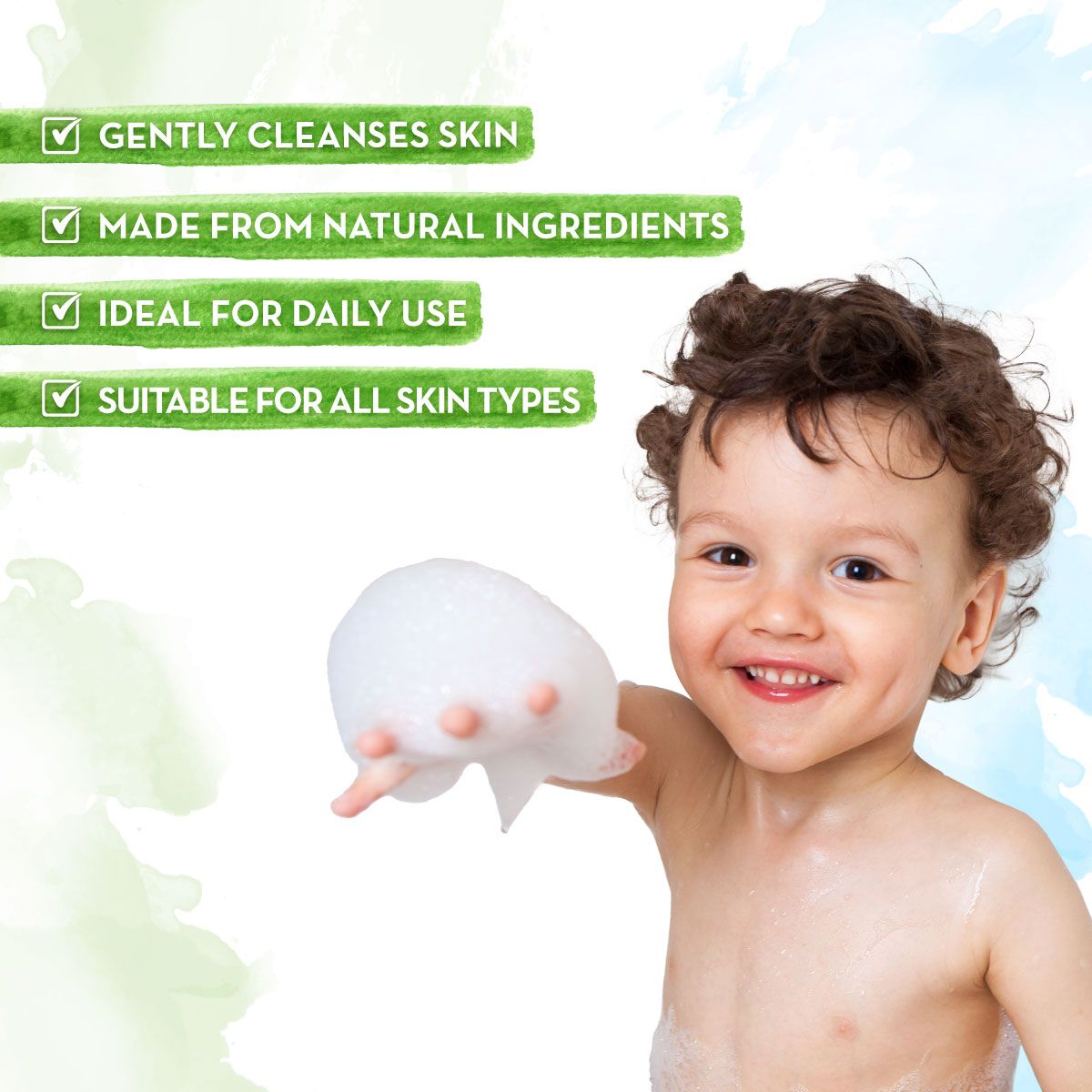 Mamaearth Brave Blueberry Body Wash For Kids with Blueberry and Oat Protein, 300ml - Image 2 - Buy from Indicrest