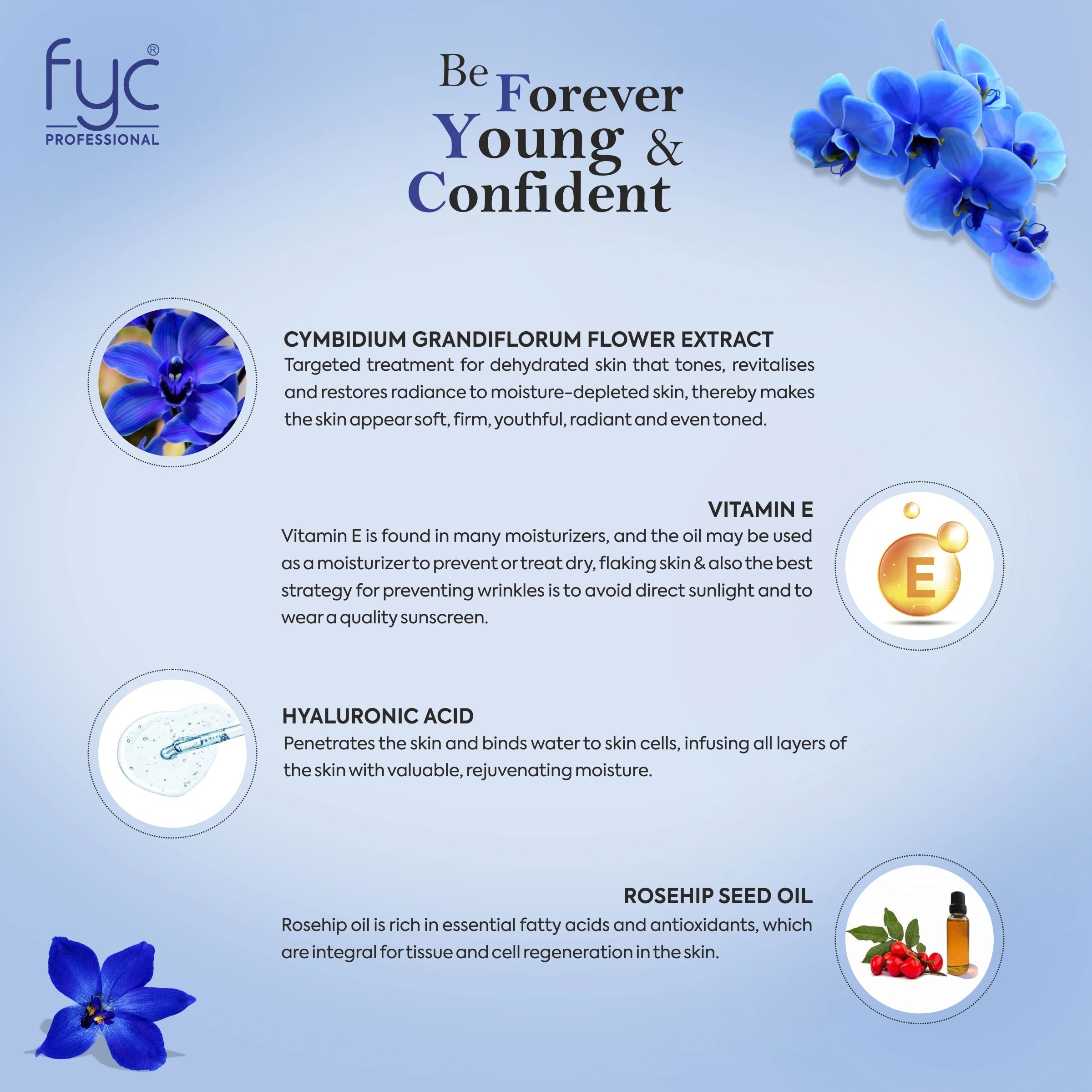 fyc-professional-blue-orchid-for-fresh-bright-complexion-facial-kit-260g - Image 3 - Buy from Indicrest