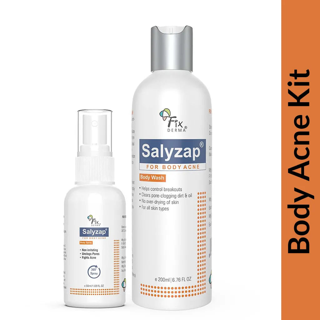 Fixderma Body Acne Kit - Salicylic Acid + Tea Tree Oil Treatment For Body Acne, Body Spray 50ml + Body Wash 200ml - Image 8 - Buy from Indicrest