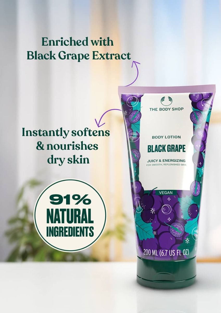The Body Shop Black Grape Body Lotion, 200ml