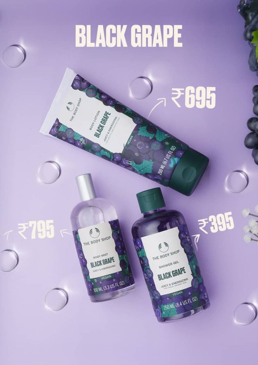 The Body Shop Black Grape Body Mist, 100ml