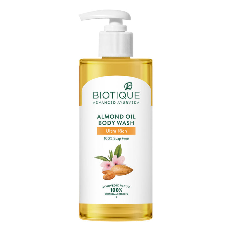 Biotique Almond Oil Ultra Rich Body Wash, 300ml - Buy from Indicrest