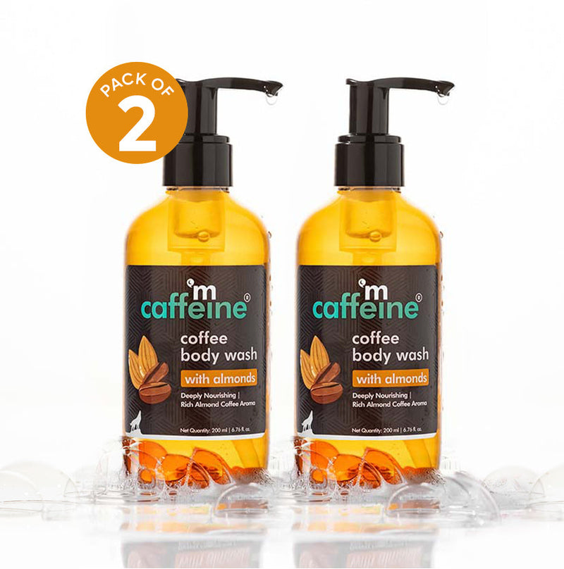 Mcaffeine Coffee Body Wash with Almonds, 2 X 200ml - Buy from Indicrest