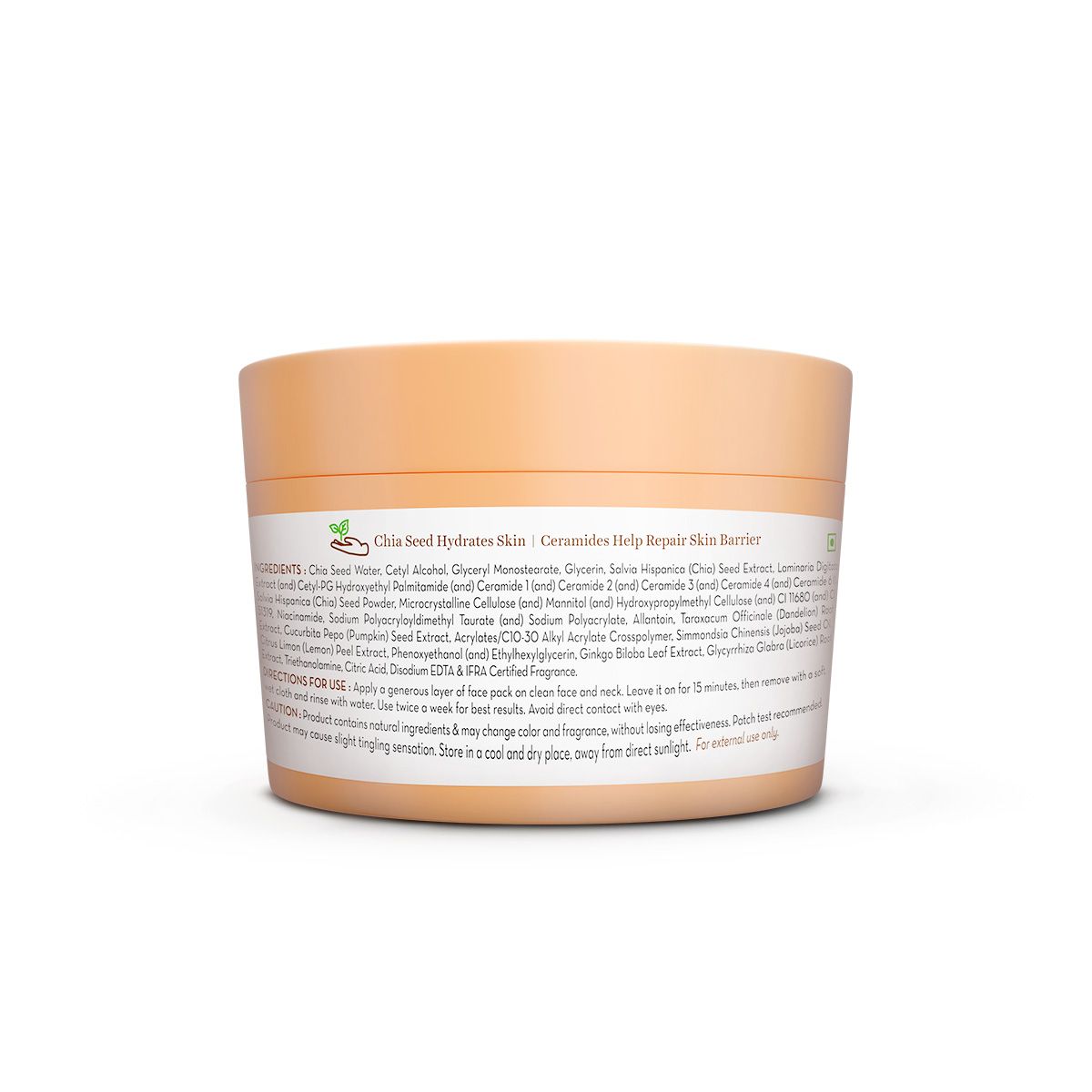 Mamaearth Chia Hydra-Calm Face Pack with Chia Seed & Ceramides for Healthy Skin Barrier, 200g - Image 9 - Buy from Indicrest