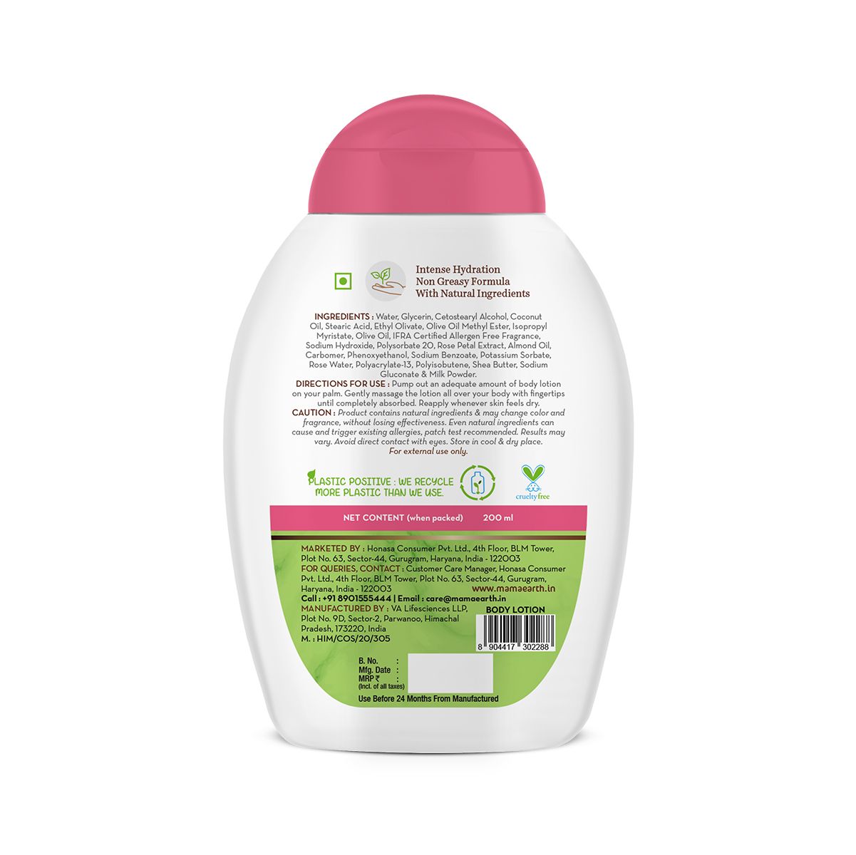 Mamaearth Rose Body Lotion with Rose Water and Milk For Deep Hydration, 200ml - Image 7 - Buy from Indicrest