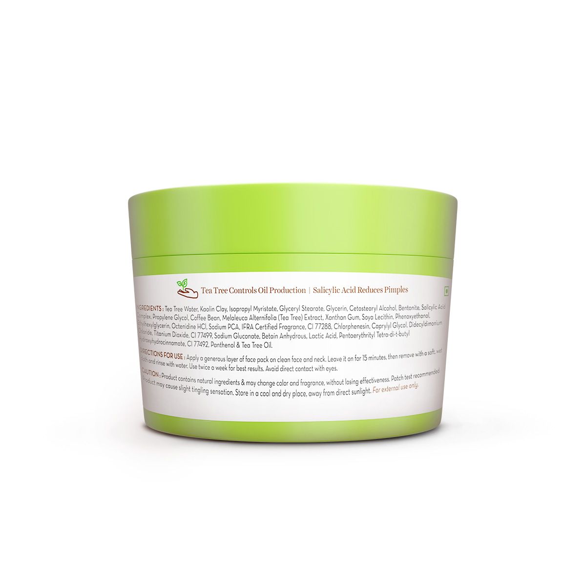 Mamaearth Tea Tree Oil Control Face Pack with Tea Tree & Salicylic Acid for Normal to Oily Skin, 200g - Image 9 - Buy from Indicrest