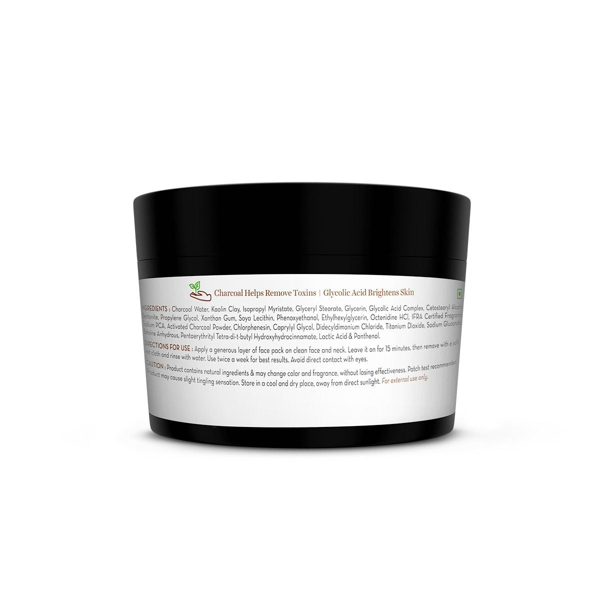 Mamaearth Charcoal Purifying Face Pack with Activated Charcoal & Glycolic Acid for Skin Detoxification, 200g - Image 9 - Buy from Indicrest